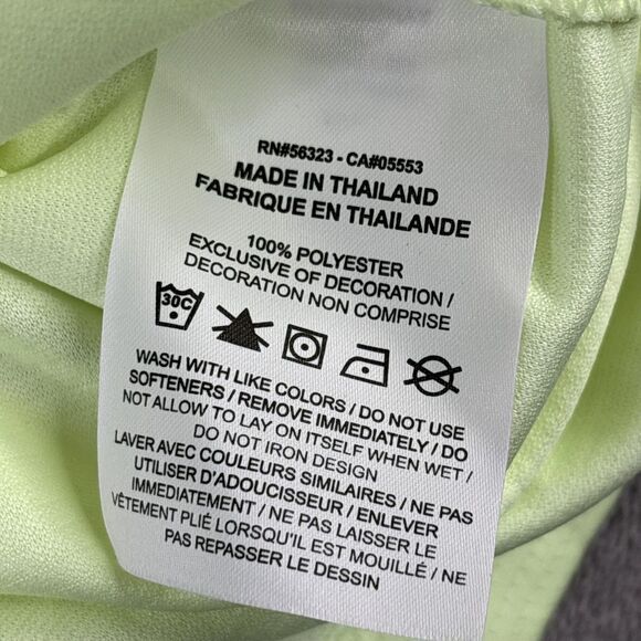 Nike Dri-FIT Polo Shirt Mens 2XL Tall Lime Green Printed Golf Swoosh DA2987-701 - Picture 6 of 10